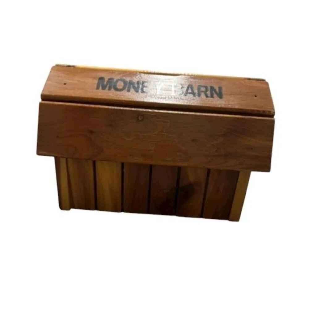 Cook Forest Park Pennsylvania Money Barn Wooden Bank Souvenir